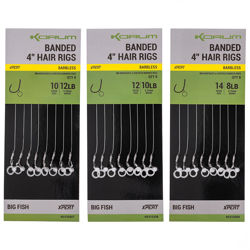 Korum Banded Barbless Hair Rigs